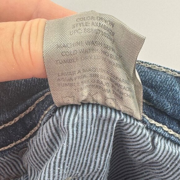 TK Axel Slim Boot Cut Blue Denim Jeans Mens Size 34x31.5 Classic Fit Durable Mat - Picture 7 of 9